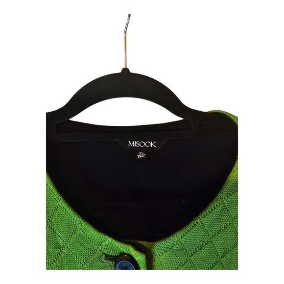 MISOOK Jacket Black Green Purple - Size XL - Picture 7 of 9